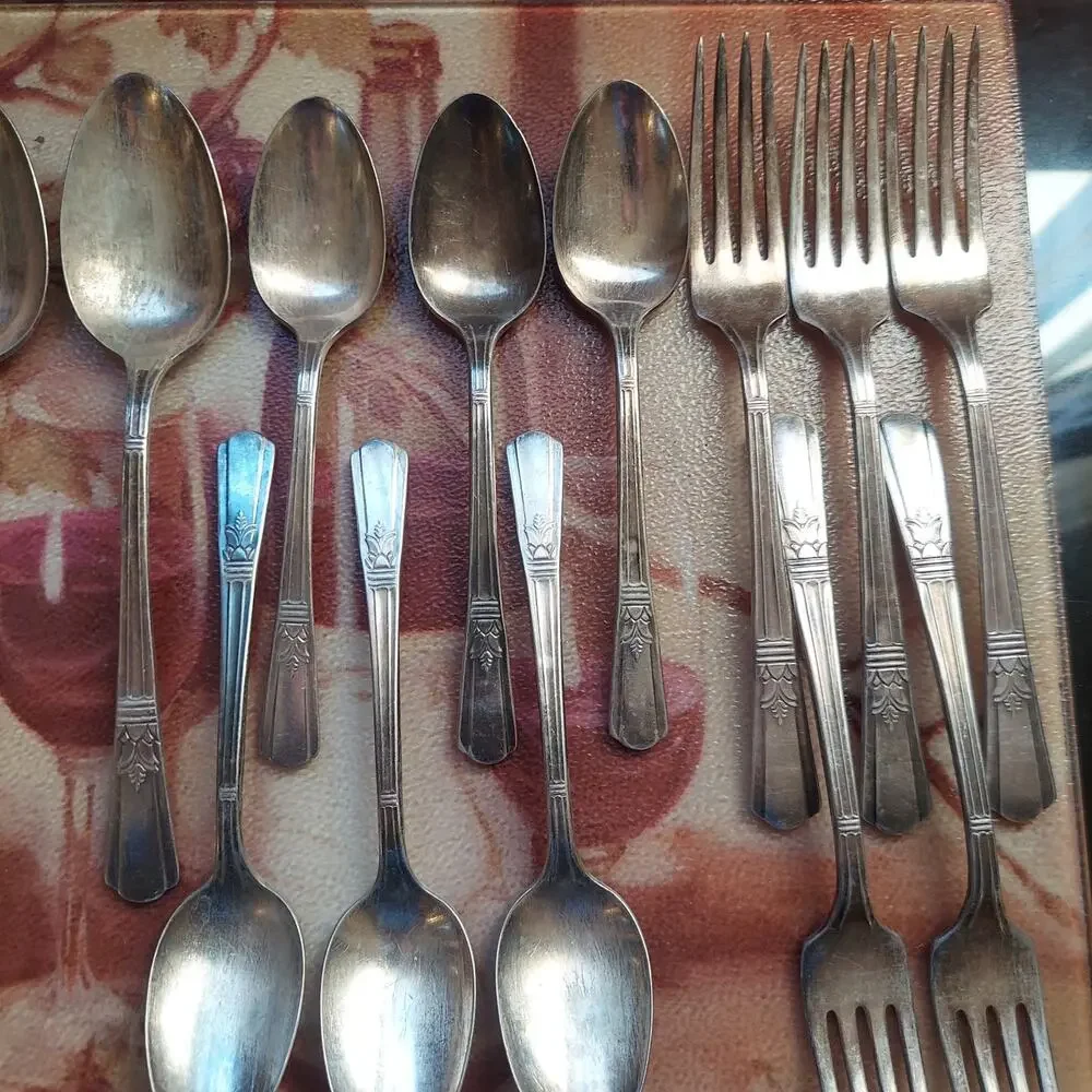Court (c.1939) Silver Plate Spoons and Forks Lot